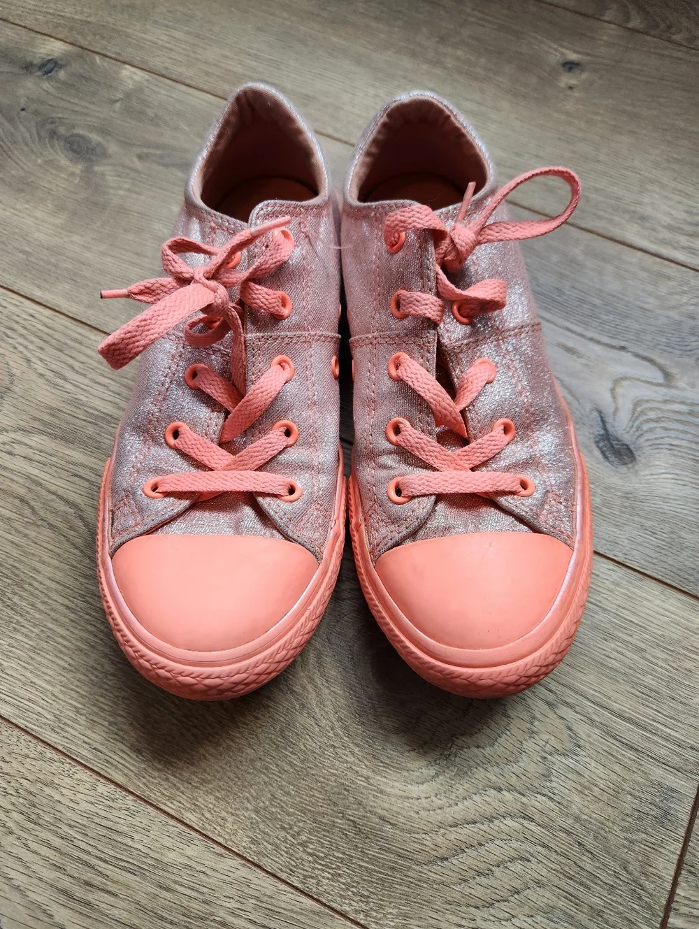 Size 3 Girls Neon Converse Sneakers